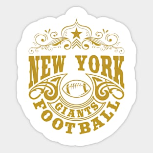 Vintage Retro New York Giants Football Sticker